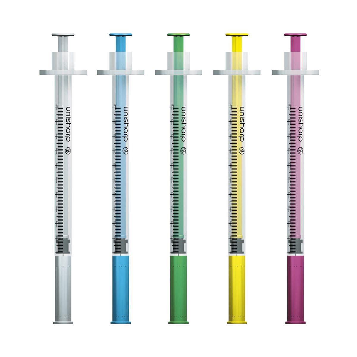 10 X UniSharp Nevershare 29G ULTRAFINE STERILE SYRINGES