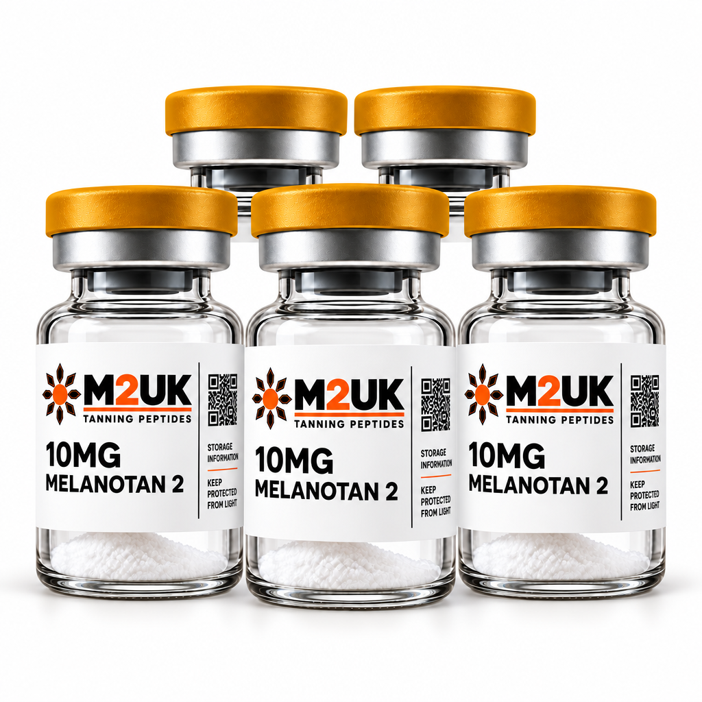 50mg Melanotan 2 (5 Vials) does not include water to mix