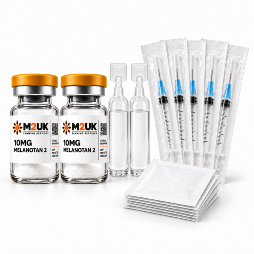 2 Vial Tanning Injection Starter Kit (2 vials, 2 water, 22 pins, 22 swabs)